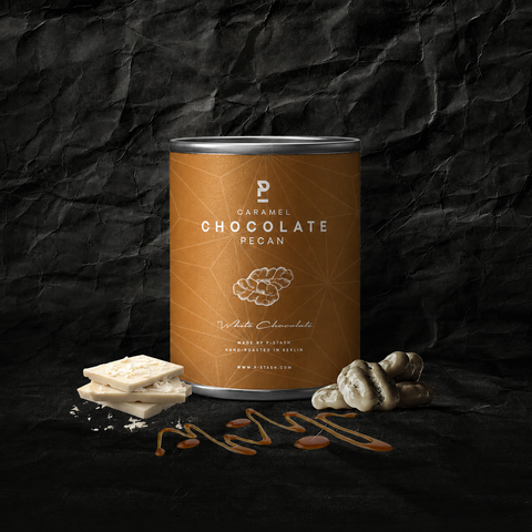 12x Pecannoot - Witte Chocolade met Karamel - Mini 60g