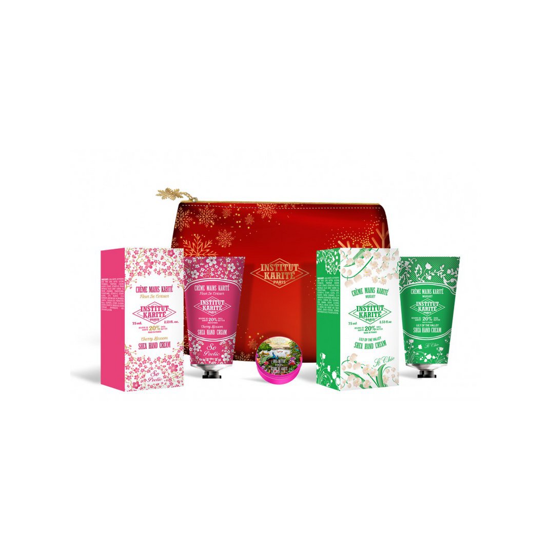 Hand & Lips Care Christmas Red Pouch
