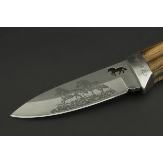 Ed Mahony Island Horse hunting knife by Detlef Ritter