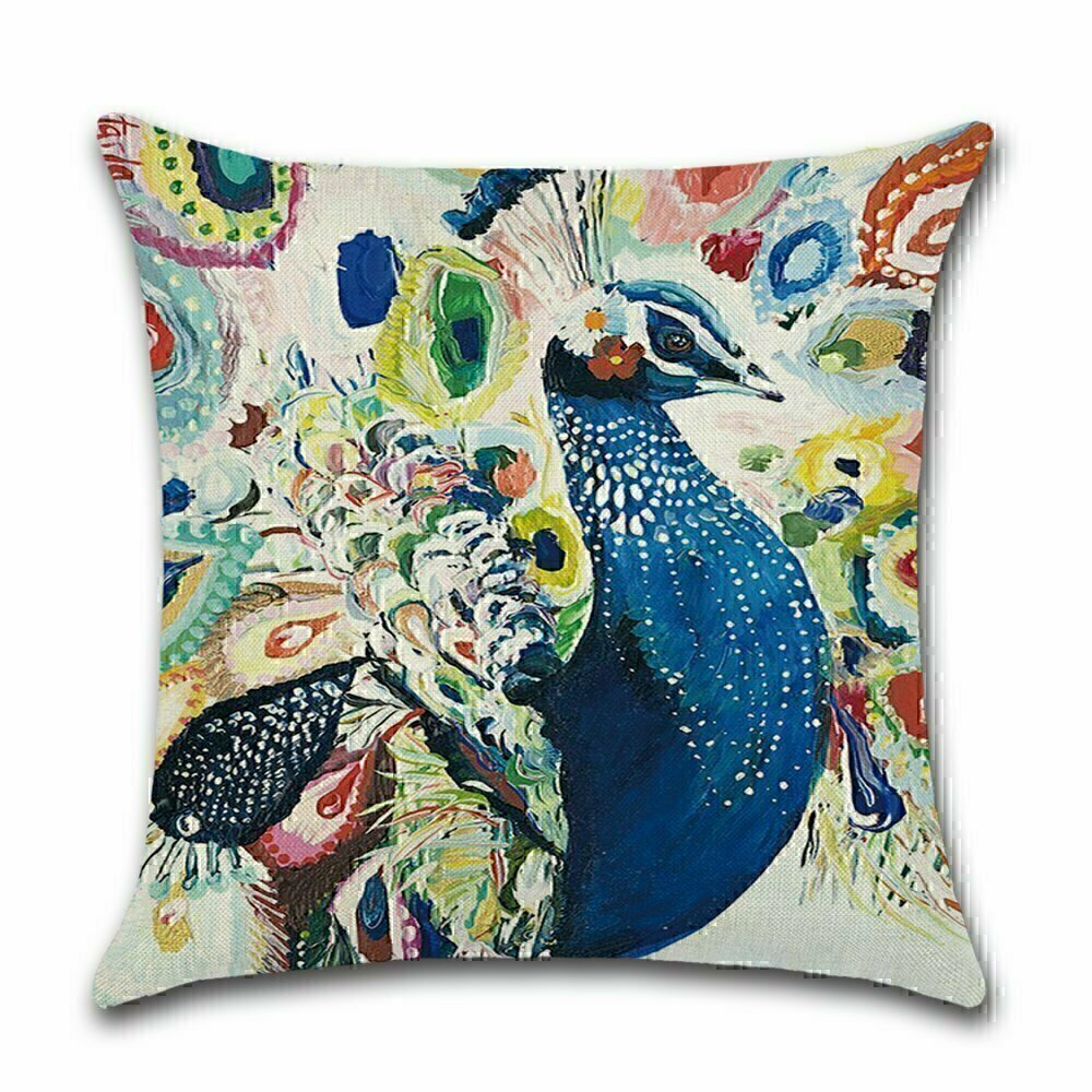 Kissenbezug Bunt - Pfau