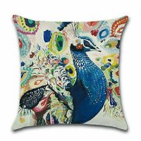 Kissenbezug Bunt - Pfau