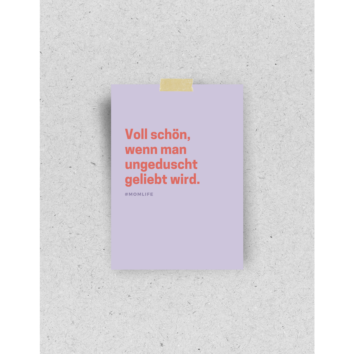 Ansichtkaart "Ongedoucht" | Gerecycled papier