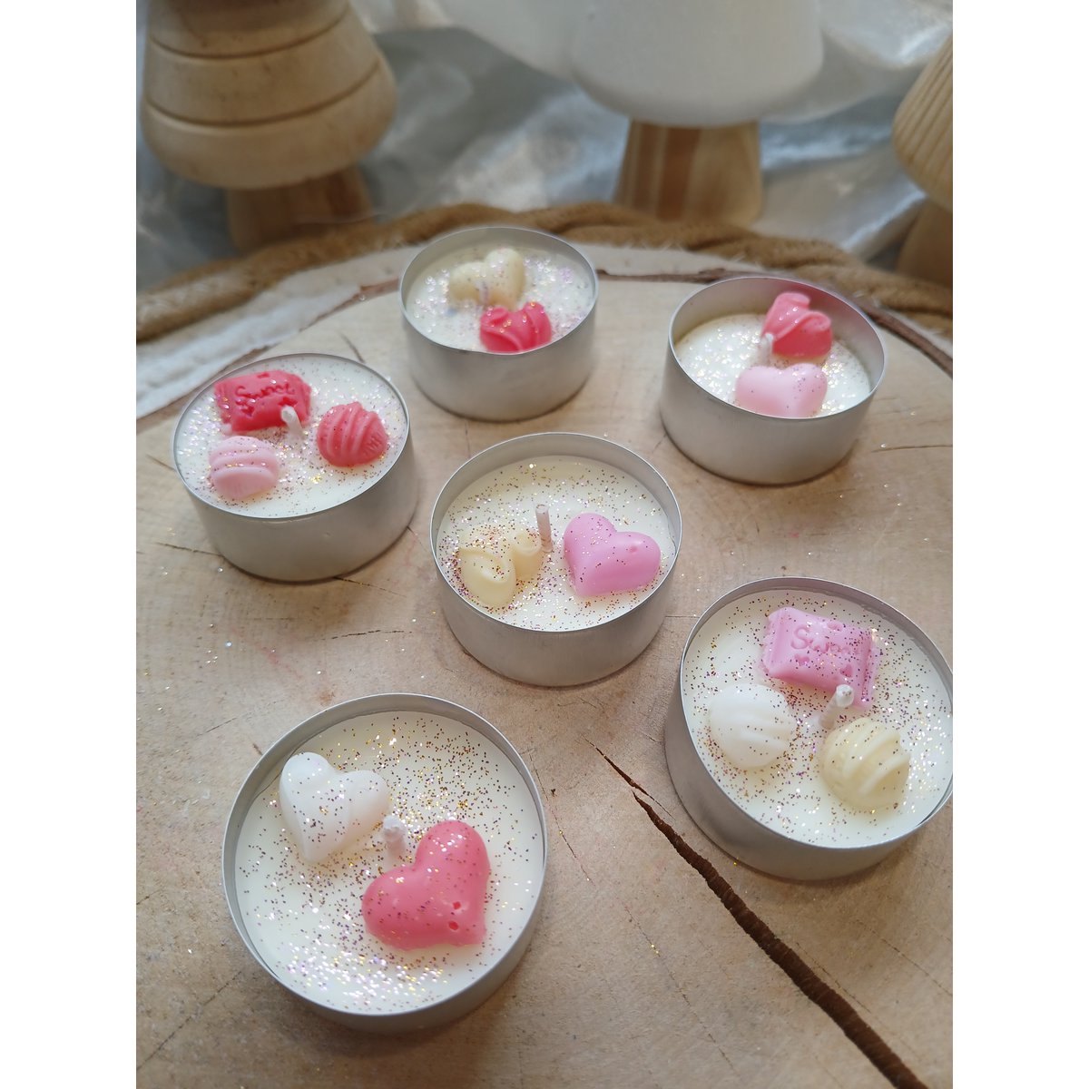 Świece Love Tea Light (opakowanie 6 szt.)