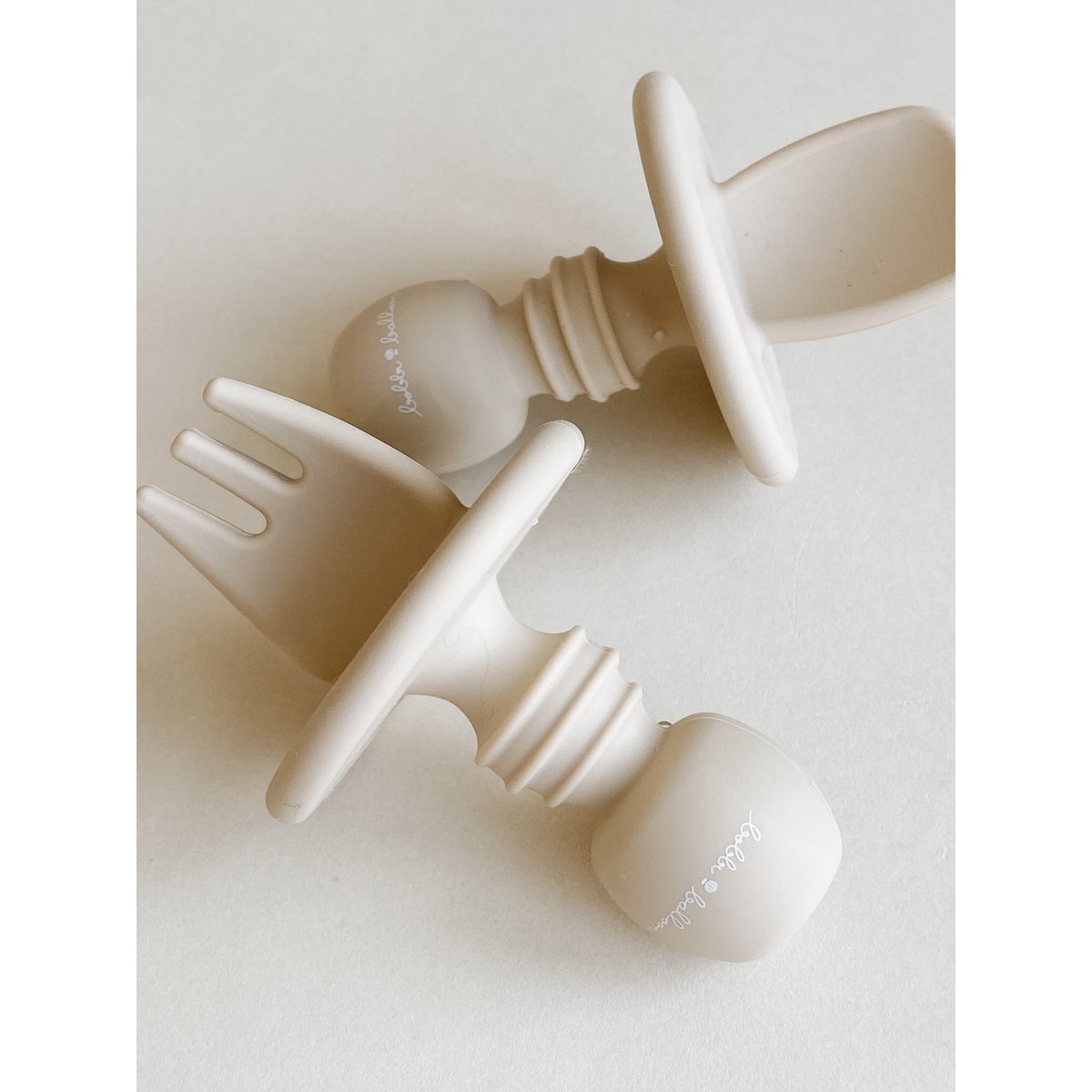 Silicone Cutlery Set - Oyster Beige
