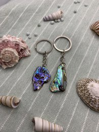 Abalone Keychain: Unique Abalone shell Keyring Accessory for Ocean Lovers