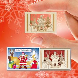 Weihnachtsmann-Silhoubox S
