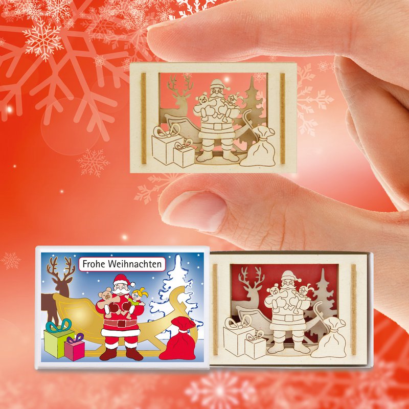 Weihnachtsmann-Silhoubox S