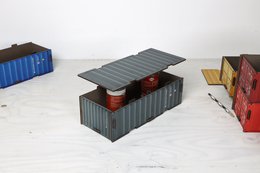 Container stacking box lid