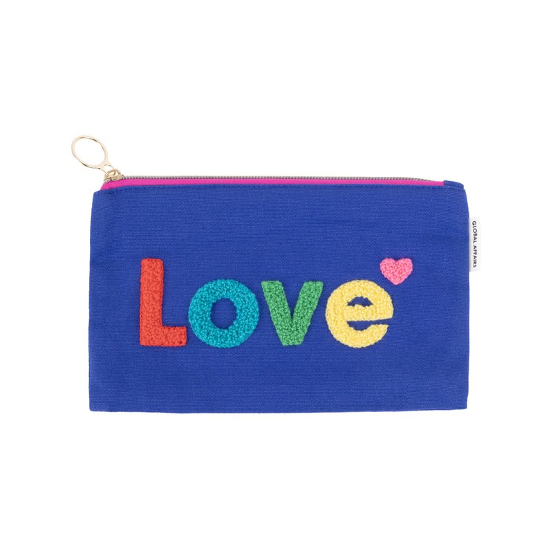 Pouch LOVE Blue