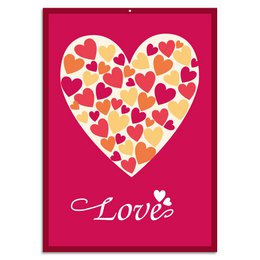 Blechschild - LIEFDE 20x30cm