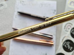 Metallic Ballpoint Pen "Happy"