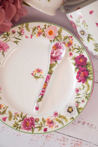 Porcelain spoon Peony 13 cm Isabelle Rose