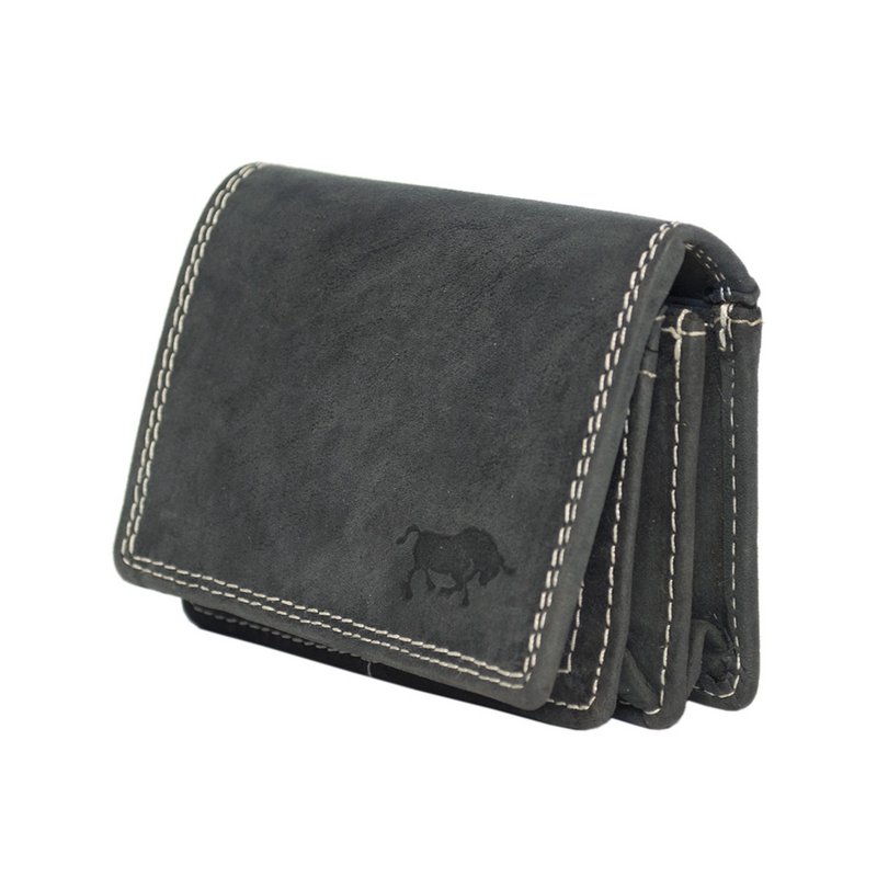 Cartera Mujer Mini Buffalo Leather - Cartera Mujer Extra Pequeña En 3 Colores Buffalo Leather