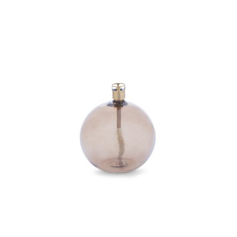 Olielamp Round champagne brass S