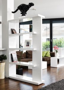Room divider 128x30x180 cm white
