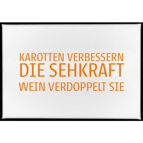 Magneet, 79 x 53 mm, WORTELEN VERBETEREN VISIE. WIJN VERDUBBELT JE.