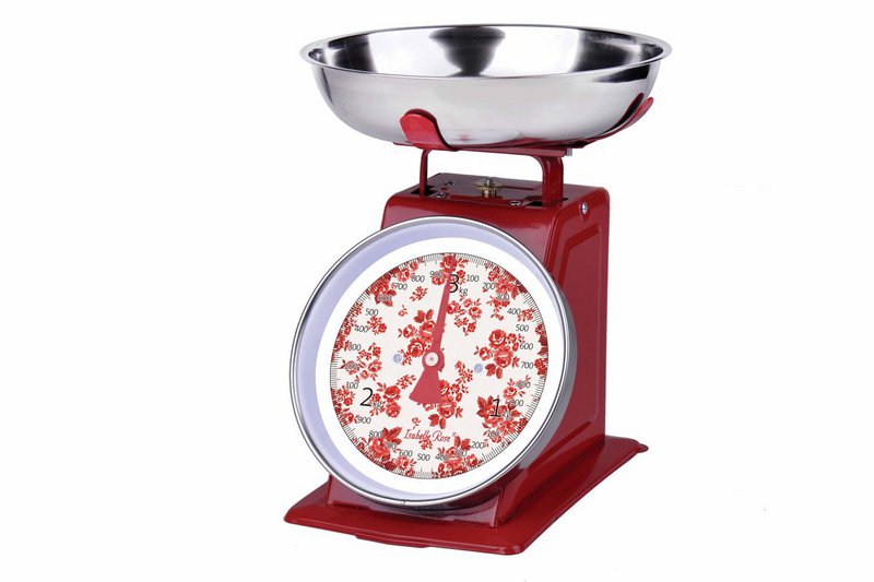 Scala della cucina retrò Nathalie Red 3kg