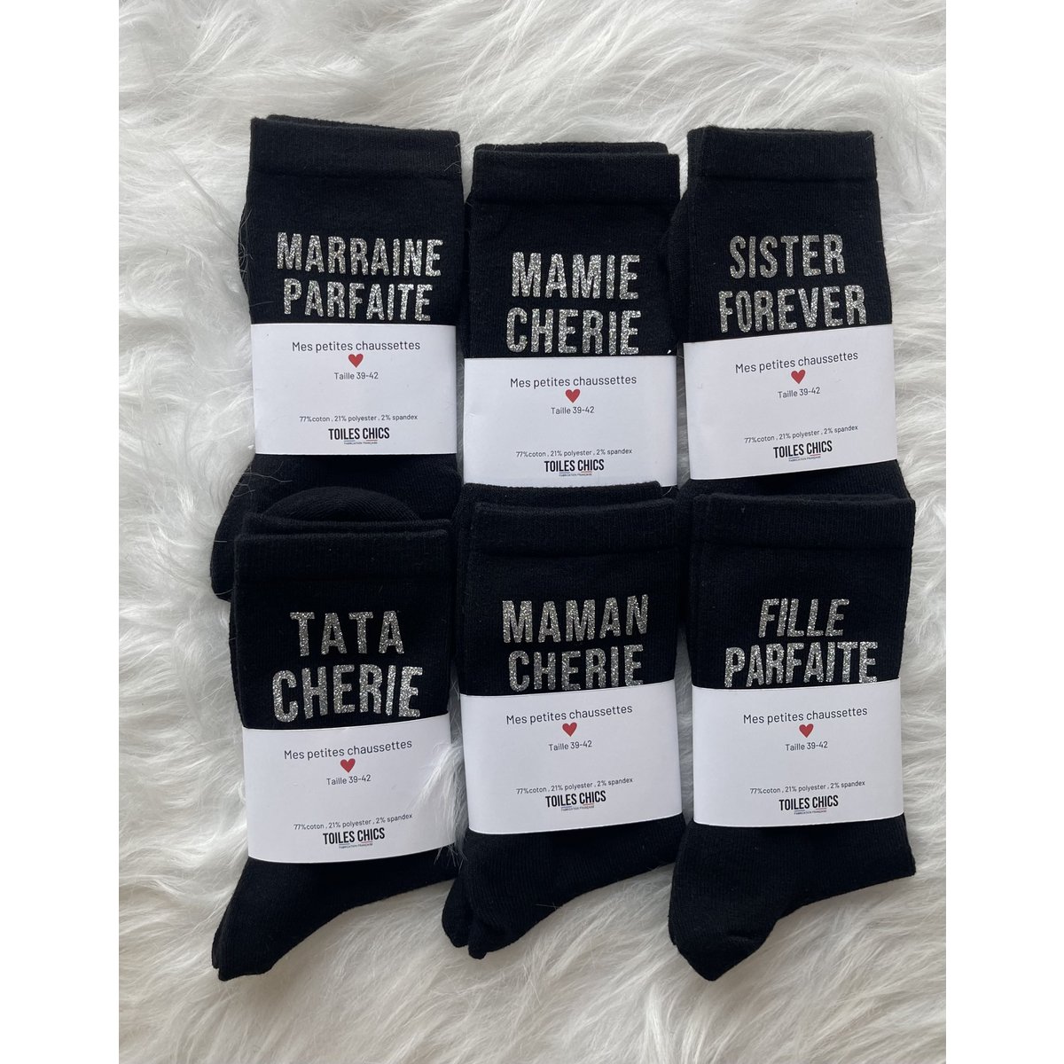 Set of "family" socks