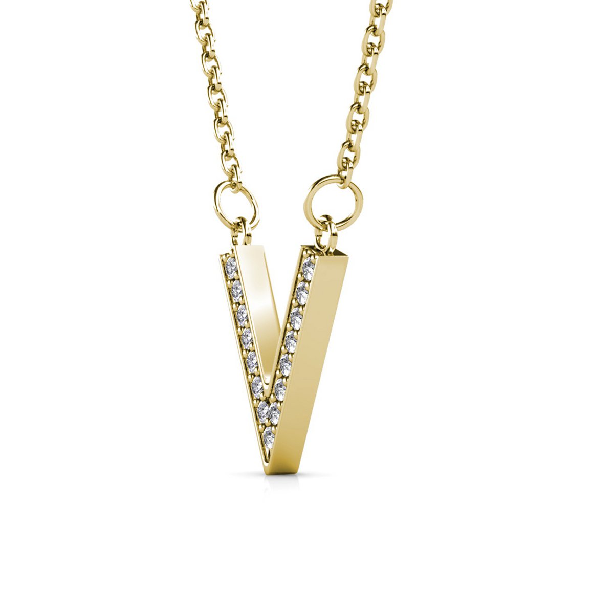 Victory-Anhänger – Gold und Kristall