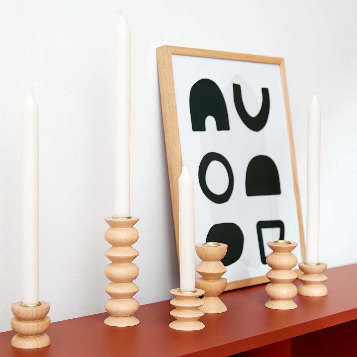 Drewniany Świecznik Totem - Średni Nº 5