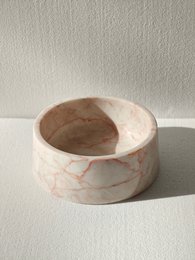 STUDIO ANIMAUX | Futternapf aus Marmor | Cremerose