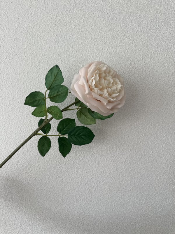 QMF Touch Rose 65cm Rose clair 2PCS
