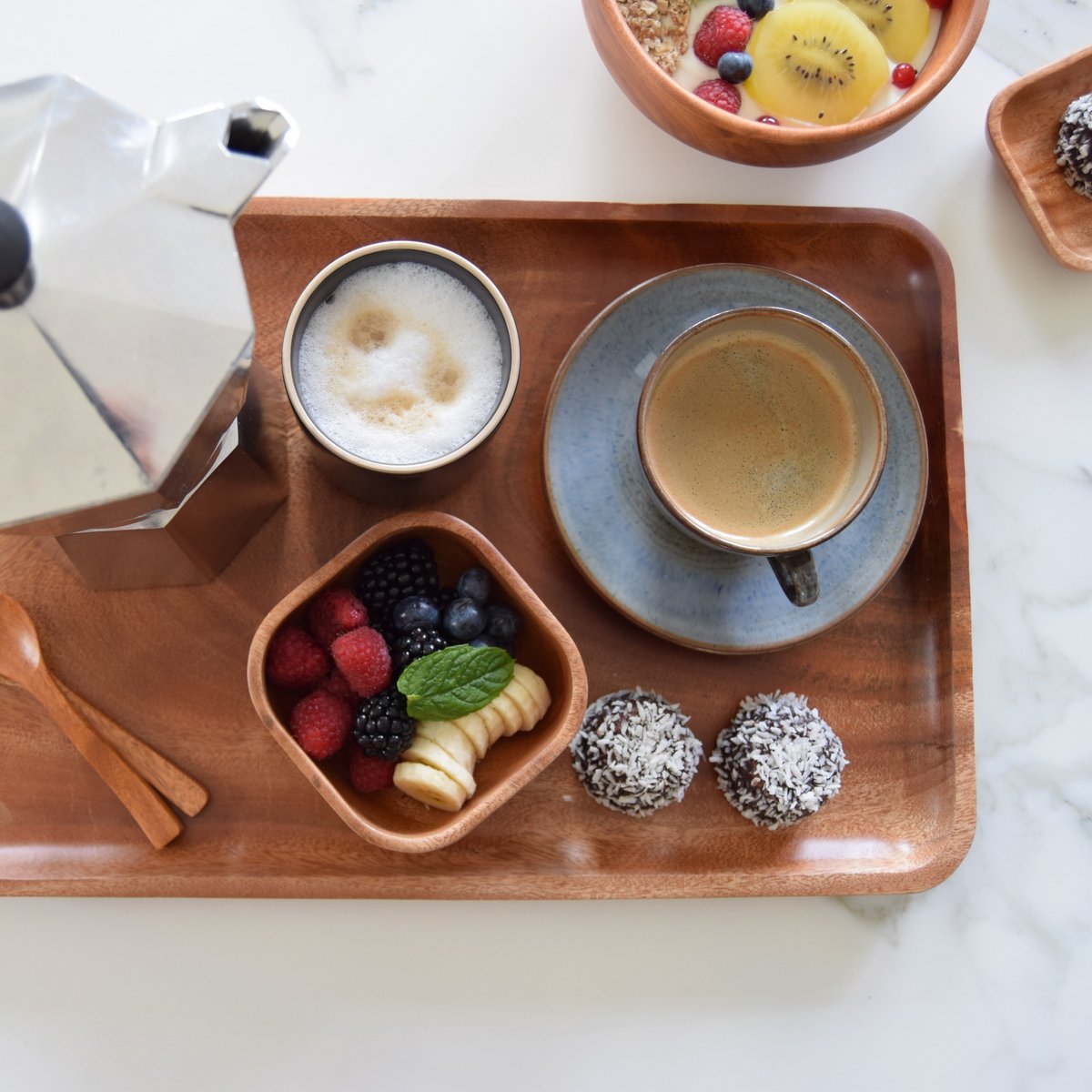 Handmade Tableware - Square Bowl 10x10 cm - Eco-friendly - Khaya wood