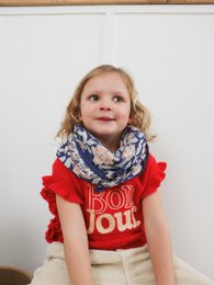 Foulard Adulte Delhi Kobalt 100 cm