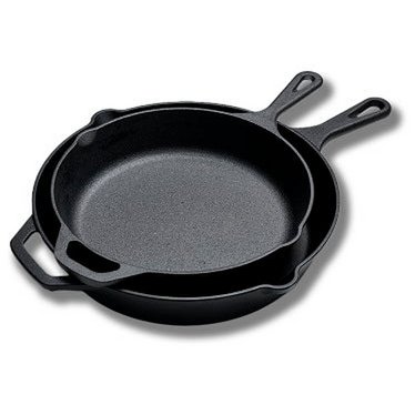 Skillet cast iron skillets 30 & 25 cm - 2 pcs