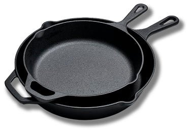 Skillet cast iron skillets 30 & 25 cm - 2 pcs