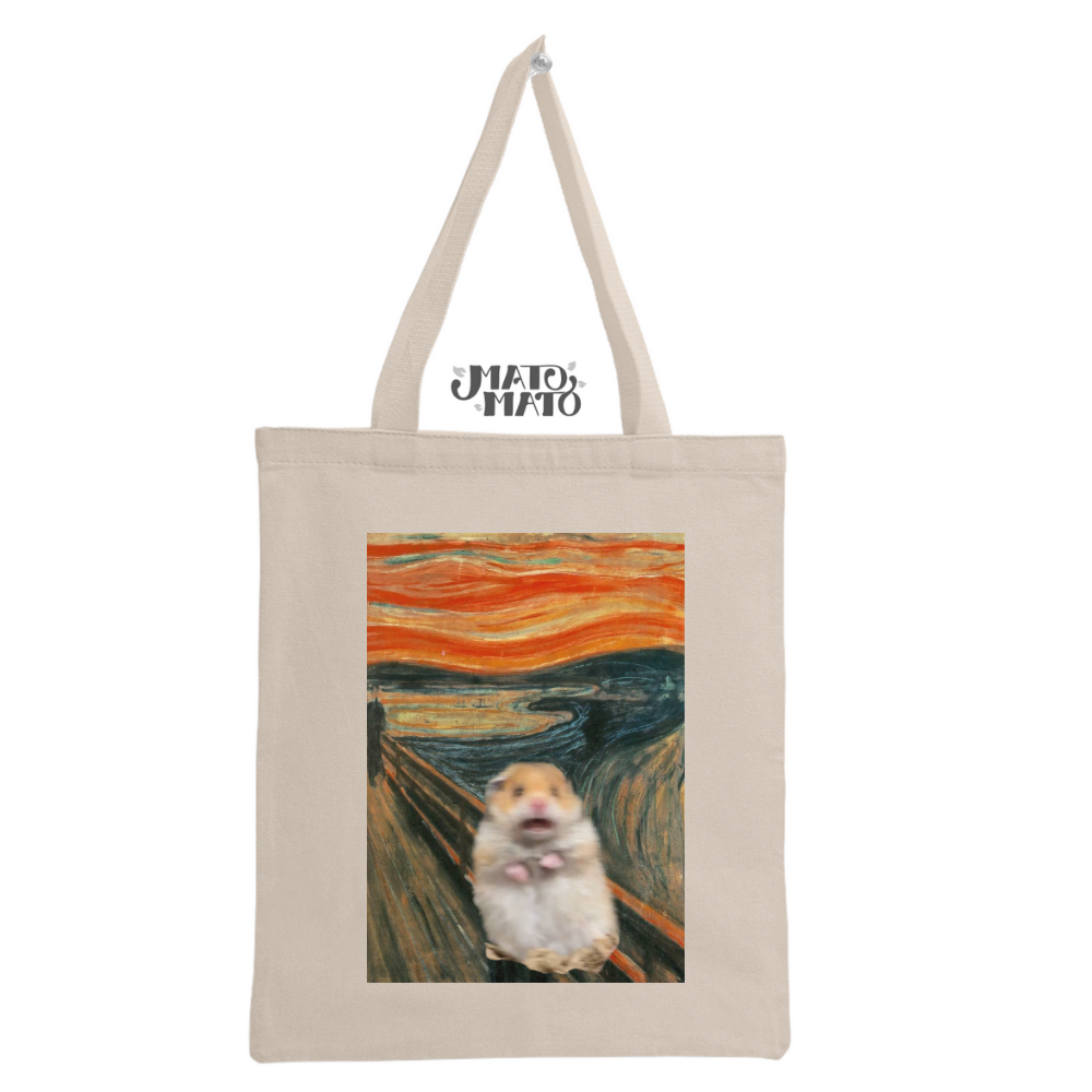 El meme de Scream Hamster Bolsa de tela