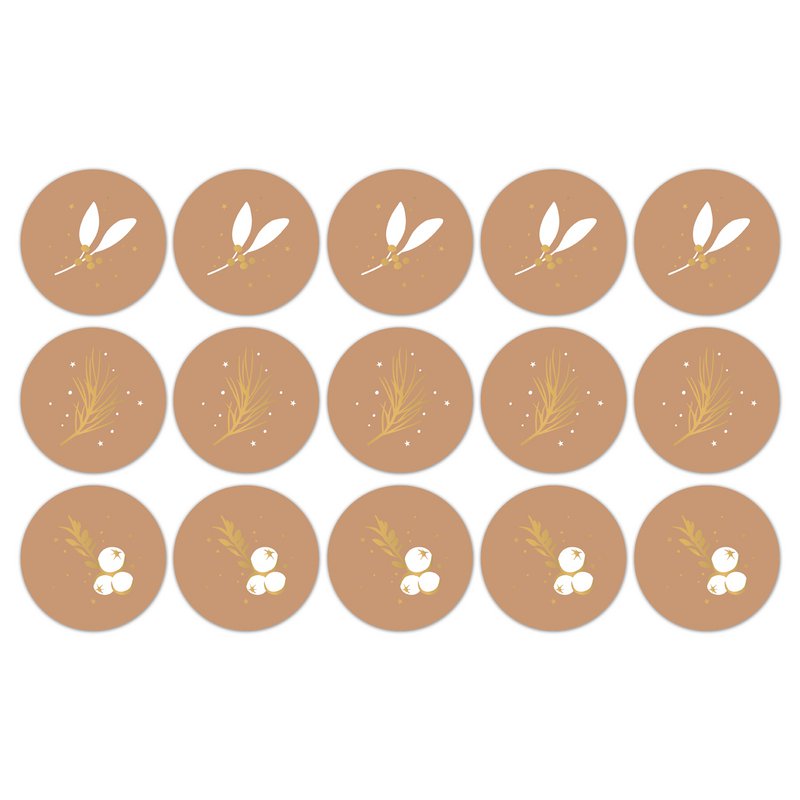 Let's decorate gift stickers on a roll - 500 pieces