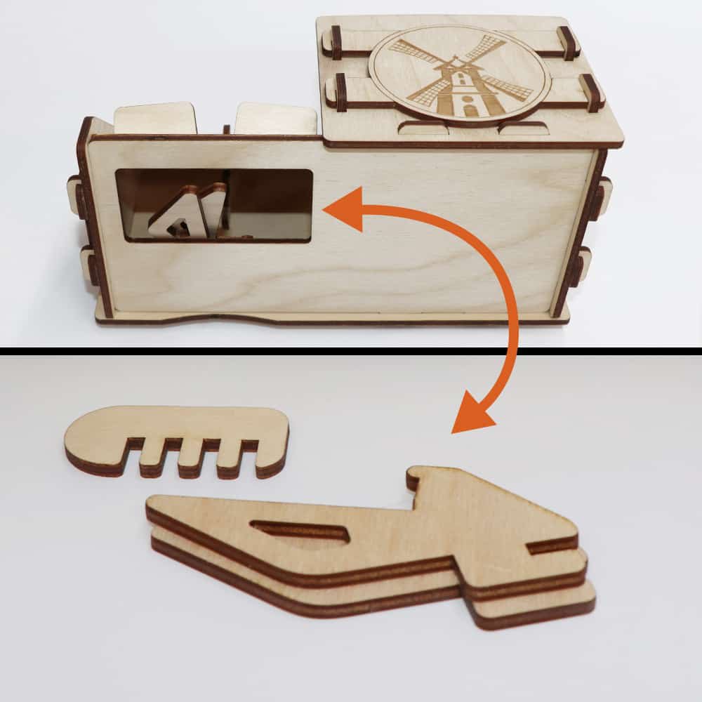 CoolCuts Mill Desk Organizer Including Mobile / Tablet Holder in Brown