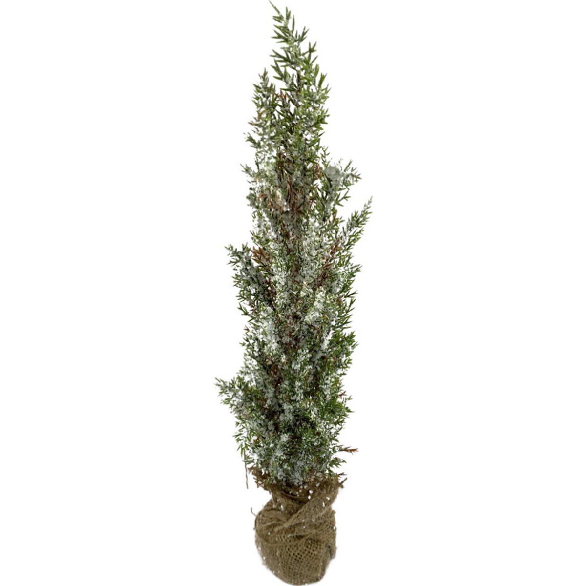 Natural artificial Christmas tree on jute stand 45 cm