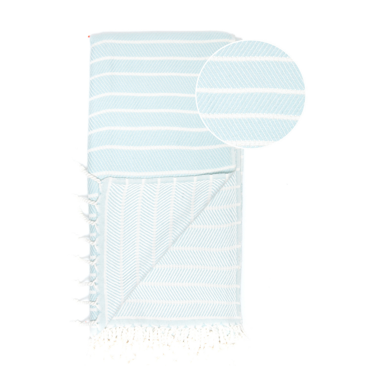 ILVA Bamboo Cotton Hammam Spa Towel – Lightweight & Compact – Mint - 180x100 cm