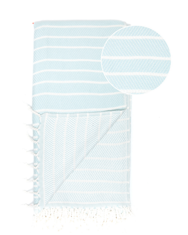 ILVA Bamboo Bomuld Hammam Spa håndklæde – Let og kompakt – Mint – 180x100 cm