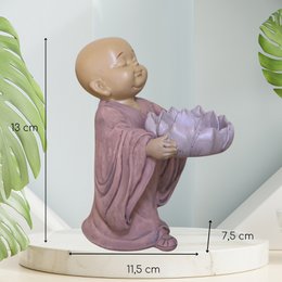 Statuetka Buddy Świecznik CH01 - Świecznik Tealight - Dekoracja Zen i Feng Shui - Szczęśliwy przedmiot - Pomysł na prezent Zen