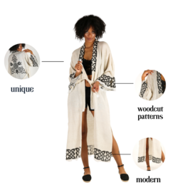 Kimono Largo Tulipán Algodón