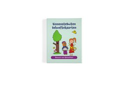 Colorful educational cards featuring a tree and two children, designed to teach awareness of needs.