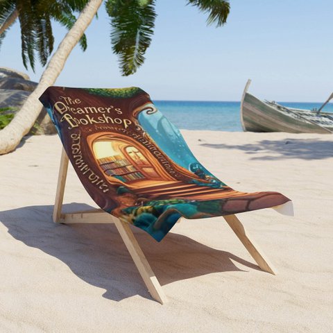 U.S.A. - Dreamer's Bookshop Beach Towel - Enchanted Reading On The Shore
