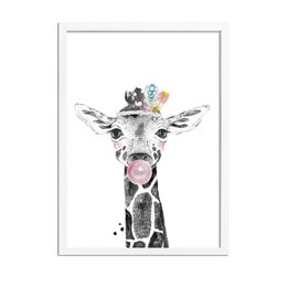 Giraffe Children's room poster Chewing gum