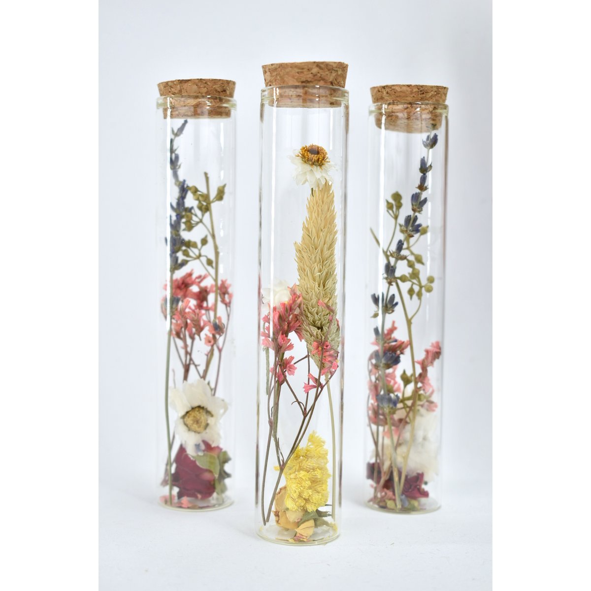 Tubi di fiori secchi - 15 cm