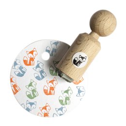 Mini-stempel van schattige zittende vos voor creatieve projecten
