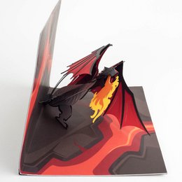 Carta pop-up del drago