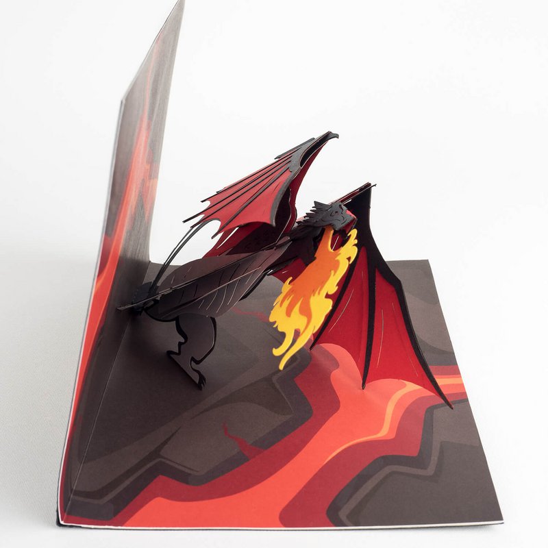 Carta pop-up del drago