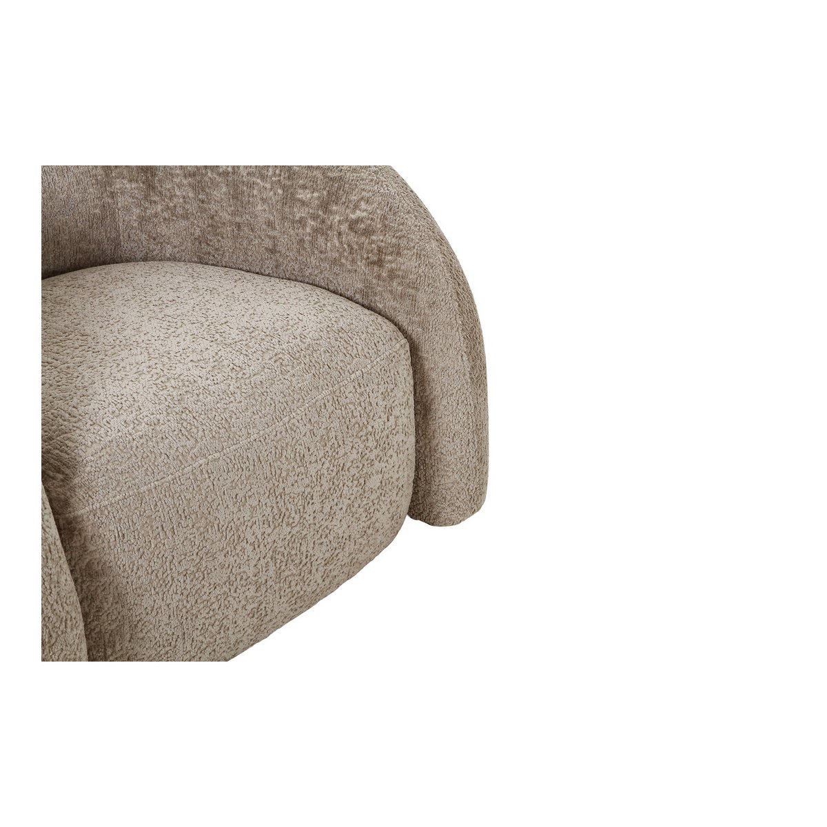 Valletta Lounge Chair with swivel function - Natural, 93x83x70 cm
