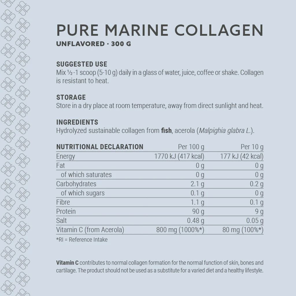 Plent - Pure Marine Collageen + Vit C - Natuurlijk - 300 g
