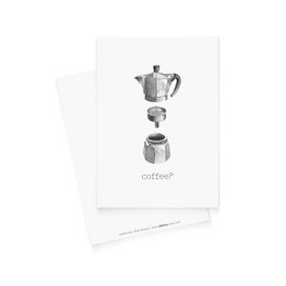 Postkort "Kaffe?" moka