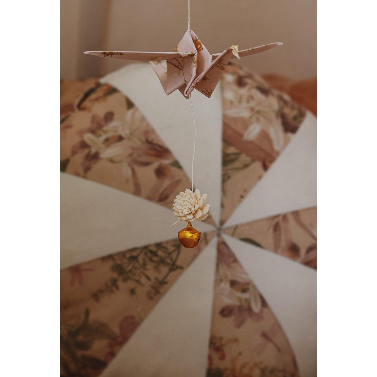 “Gold Bee” Origami Nursery Mobile