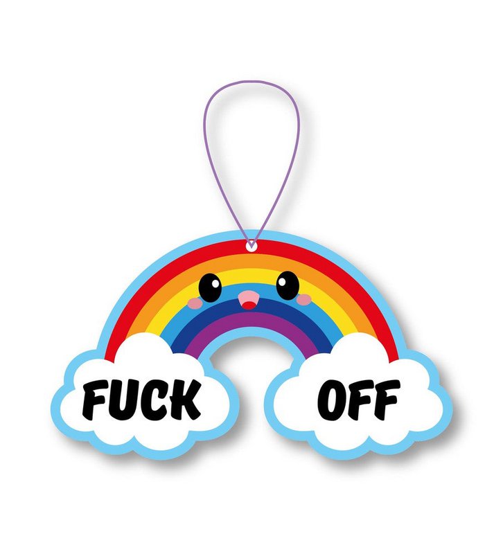Rainbow Fuck Off Fragrance Pendant – Passion Fruit Fragrance